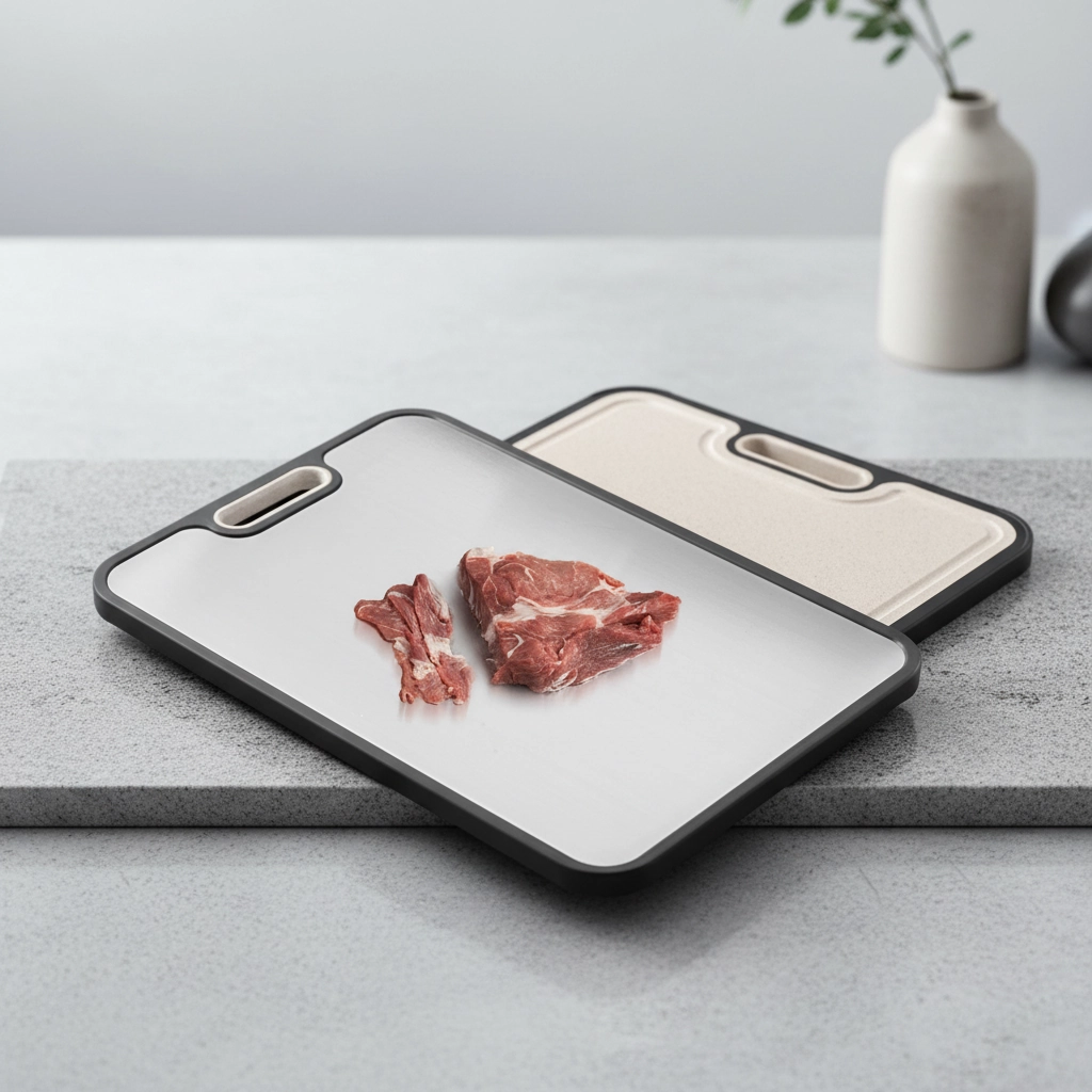 Antibacterial stainless steel cutting board for meat in kitchen environment KL-KA-CB-002