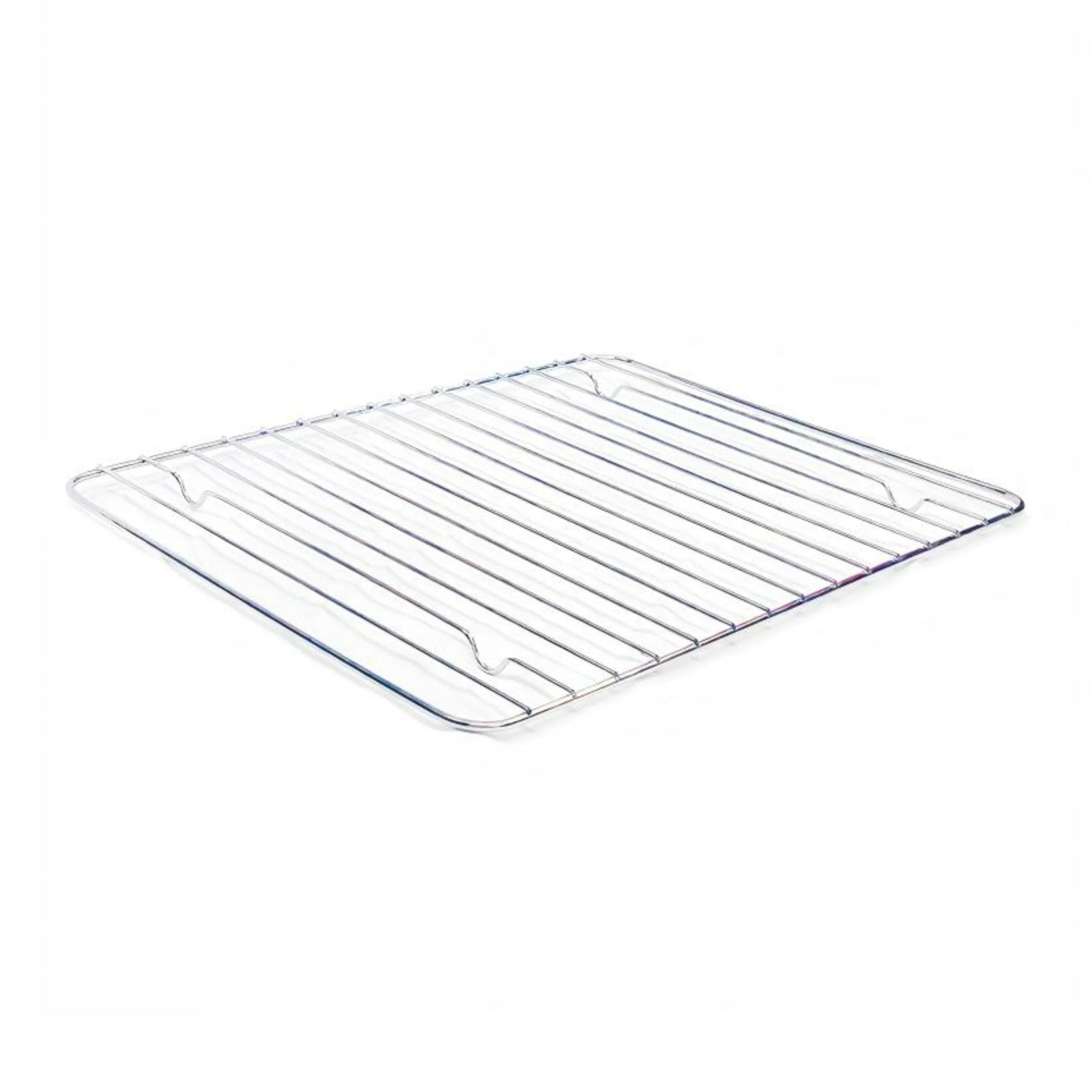 Chrome-plated steel wire cooling and roasting rack isolated on white background KL-KA-BBQ-007