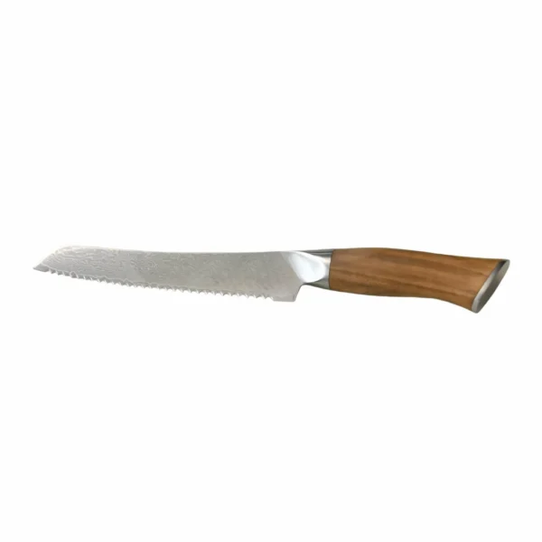 damascus-serrated-bread-knife-olive-wood