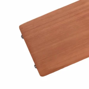 Hardwood cutting board smooth sanded natural wood grain surface isolated on white background KL-KA-CB-001