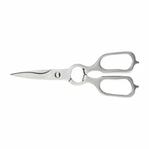 Detachable stainless steel kitchen scissors isolated on white background, KL-SC-PR-012.