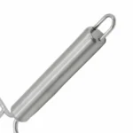 Stainless steel turkey carving fork cylindrical handle close up isolated on white background KL-KA-BBQ-006